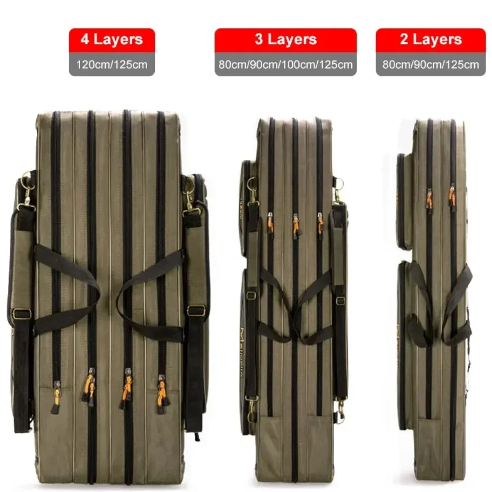 Reel Bag - 1A*2/3 katmanlı 80/90/100/120CM Balıkçılık Çantası Sırt