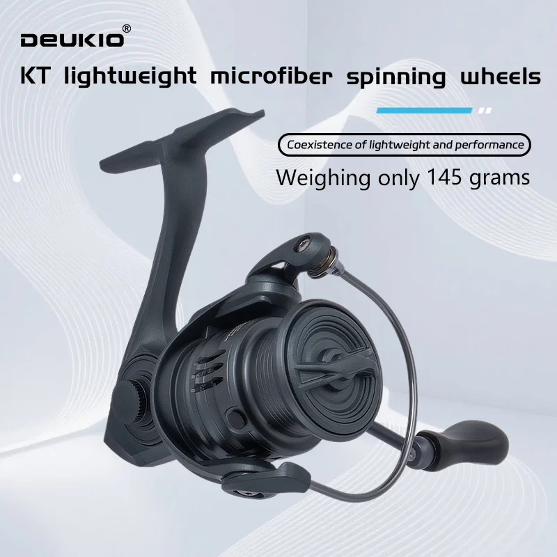 Ice Fishing Reel - DEUKIO Hafif Spinning Olta Makarası, Dişli