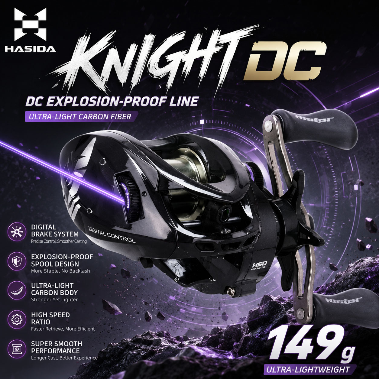 HASIDA Knight DC Baitcasting R - Spincast Reel incelemesi ve fiyatı